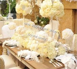 flower vase wedding Centrepiece white vase with flower wedding decorations