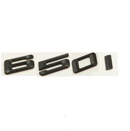 Black " 650 i " Number Trunk Letters Emblem Badge Sticker for BMW 6 Series 650i
