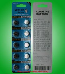 AG13 1.5V Alkaline Coin Button Cell Batteries LR44 A76 L1154 357 SR44 Mercury free 2000packs/Lot