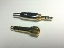 1pcs Stereo 6.35mm Male Plug to 3.5mm Jack +1PCS 3.5 Male Connector