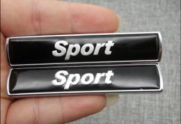 Trunk Rear Sides Letters " Sport " Emblem Badge Sticker 2pcs for BMW 3 /5 Series