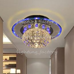 -3W LED plafonnier de plafonnier couloir cristal alléle lumières d'entrée lumières couleurs de couloir lampes d'escalier balcon lumières du salon