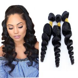 Wholesale Peruvian Loose Wave Hair Products Unprocessed Human Hair Weave Bundles Peruvian Human Hair Extensions Dyeable Natural Colour