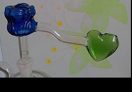 Rose heart pot --glass hookah smoking pipe Glass bongs - oil rigs glass bongs glass hookah smoking pipe - vape- vaporizer