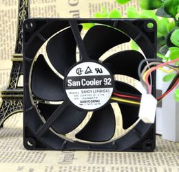 Original SANYO 92*92*25 12V 0.17A 9AH0912P4H041 9cm 4 pin PWM ultra quiet fan