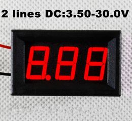 10PCS three-wire 0.36` LED DC Digital Voltmeter Panel Meter 0-32V RED COLOR new