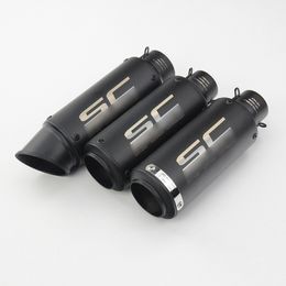 Universal Exhaust Vent Pipe Slip On Motorcycle Street Bike Scooter