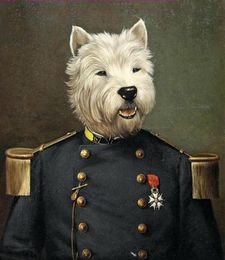 Dog General portrait Handpainted Art oil Painting On Canvas Museum Quality in Multi Size chosen