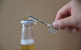 Best sales Wedding Favors Bottle Butler Beer Bottle Opener Keychain Vintage Skeleton Key Opening Soda Keychain Key Ring Party Bar Tool