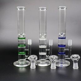 Best Glass Bongs Water Pipes Three Layer Honeycomb Philtre Water Pipes 18.8mm Joint Oil Rigs Glass Water Pipes Bongs Hookahs