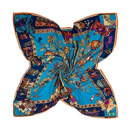 Silk Printing Scarf Kerchief fashion Scarves women ladies top grade muffler long Chiffon tree of life Bandanna Wrap Shawl