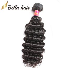 wholesale 8a indian extensions 1024 inch human hair weave 10pcs lot natural Colour deep wave weft