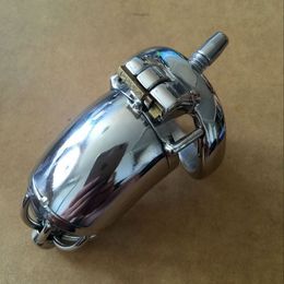 Chastity Devices Sexy MonaLisa - Male Cylindrical Long Stainless Steel Chastity Cage Belt Tube #R47