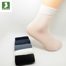 Wholesale-10Pair/lot Free Shipping 2016 HOT Mens Socks Ultra-thin Male Breathable Socks 10 Pairs=1 lot Male Bamboo Fibre Socks