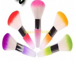 100pcs/lot Free Shipping New arrival Nail Art Dust Remover Brush Cleaner Acrylic UV Gel Rhinestones Makeup Brush Tool