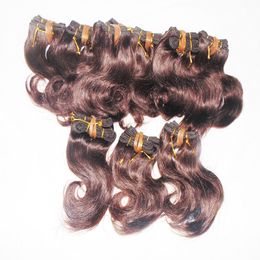 African Girl Black Beauty Wholesale BUlK Large Quantity 50pcs/lot Brazilian Human Hair extension Wavy Brown or Black