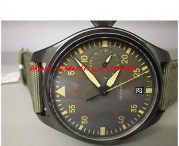 luxury wristwatch 46mm pilots anthracite dial Automatic mechanical movement ceramic i w388002 fashion brand mens watches