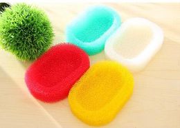 2019 Coloured PU sponge Soap dish Bathroom accessories Soap shelf Holder Zakka home decoration Novelty household items