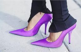 Новые модные женские туфли-лодочки с острым носом Модные свадебные туфли слинг назад туфли на тонких каблуках босоножки ню цвет насос