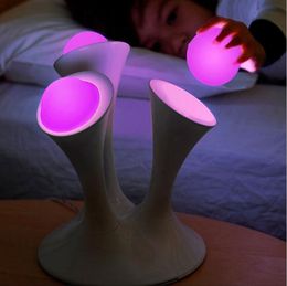 Decorative mushroom lights led Colourful gradient magic night light fluorescent table lamp