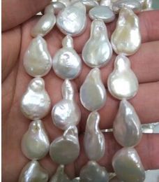 Natural freshwater pearl 12-13 mm button bead necklace Pearls wholesale semi-finished products manufacture