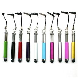 Free shipping 300pcs/Lot Colour Retractable Stylus Touch Screen Pen For Android Mobile Phones Tablet PC Mid