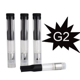 disposable co2 Canada - Hot Sale G2 Disposable Atomzier E Cig Vape Pen Tank Concentrate Oil CO2 Cartridge 510 Cartridge 0.5ml 0.8ml Plastic Tip