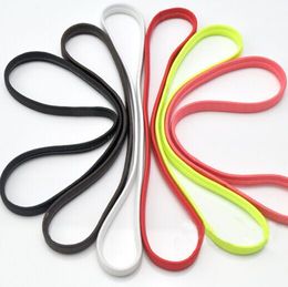 100pcs Fashion Male Slip-resistant General Elastic Rope Sports Headband Football Hair Band Accessory Mix Colors