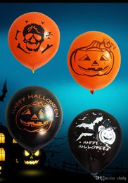 halloween party party balloon black orange pumpkin skull spider latex balloon party decoration halloween decoration inflatable latex toys uk