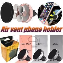 Mount Holder Magnetic Car Air Vent Phone Holders Bracket Universal Hand Free Mobile Equipment Cars for Samsung S20 Ultra Note 10