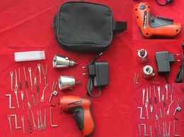 KLOM New Cordless Pick Gun locksmith tool rechargeable electric pick auto lock opener