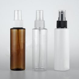 30pcs,120ml transparent spray bottle PET empty cosmetics container 4oz Liquid plastic bottle have liquid stopper