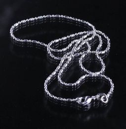 wholesale 100pcs lot bamboo chain 925 sterling silver necklace chains lobster clasper 16 18 20 22 24 26 28 30 8 sizes choose
