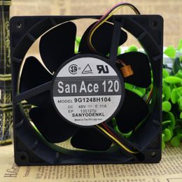 Original SAN ACE 9G1248H104 120*120*38 48V 0.11A 3 wire industrial fan