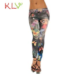 patterned cotton leggings