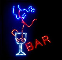 sale new arrival custom graphics 19x19 inch indoor ultra bright flashing led drinks beer pub bar shop open sign