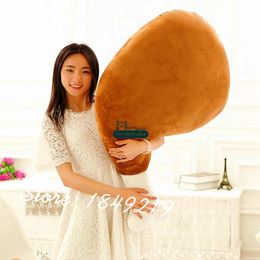 Dorimytrader 43'' / 110cm Jumbo Cute Plush Soft Stuffed Simulated Chicken Thighs Pillow Toy Nice Baby Gift Free Shipping DY61189