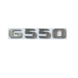 Chrome Flat Letters Trunk Rear Emblem Badge Sticker for Mercedes Benz G550