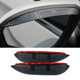 2016 Car Styling Carbon rearview mirror rain eyebrow Rainproof Blade Protector Accessories For NISSAN Sentra Sylphy 2012-2015