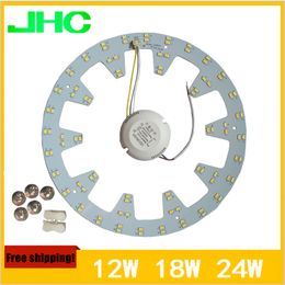 Ring Ceiling Lights Aluminium Plate High Quality SMD5730 LED Ceiling Lamp 24w 18W 12W AC90V-260V Warm White Cool White In one PCB