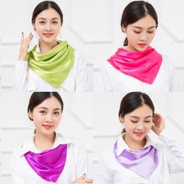 Scarves 13 Colour square scarf for women flight attendant women professional dress commercial performance Christmas gift