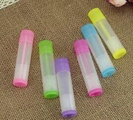 10000pcs 5g DIY Empty Colorful transparent lip balm lip stick tube cream bottle Mouth Lip Balm Stick Sample Cosmetic Container