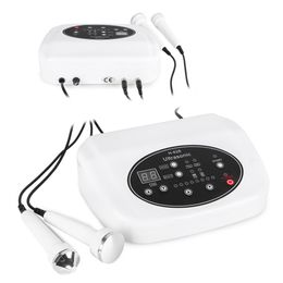 Personal use 1MHz 3MHz Ultrasound Winkle Acne Removal Facial Skin Tightening face Spa Machine with two probe