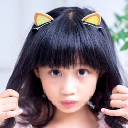 New Fashion Children Cute Hair Ornaments Girls Cat Ear Hairpin Five Colors Free Shipping for Wholesale