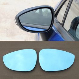 For Ford Fiesta Car Rearview Mirror Wide Angle Hyperbola Blue Mirror Arrow LED Turning Signal Lights Free shipping