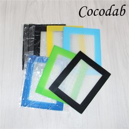 food grade silicone mat nonstick silicone dab mats 1411 5cm 5 5x4 5 bho wax dab pad Fibreglass mats pass fda lfgb test