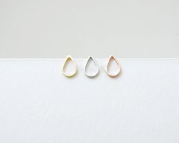 Fashion of water droplets in the shape of stud earrings,frame shape of water stud earrings wholesale free shipping