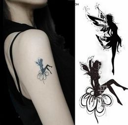 New Arrival Fashion Body Art Personality Popular Butterfly Fairy Design Waterproof DIY Tattoo Stickers Free Shipping