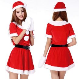 Claus Costume 2 Piece Hooded Santa Sweetie Christmas Outfit Quesera Womens Mrs