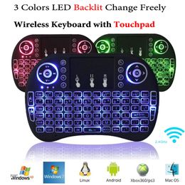Rii i8+ Wireless Backlit Keyboard Mouse Multi-touch Backlight for MXQ Pro M8S Plus T95 S905 S812 Smart TV Android TV Box PC